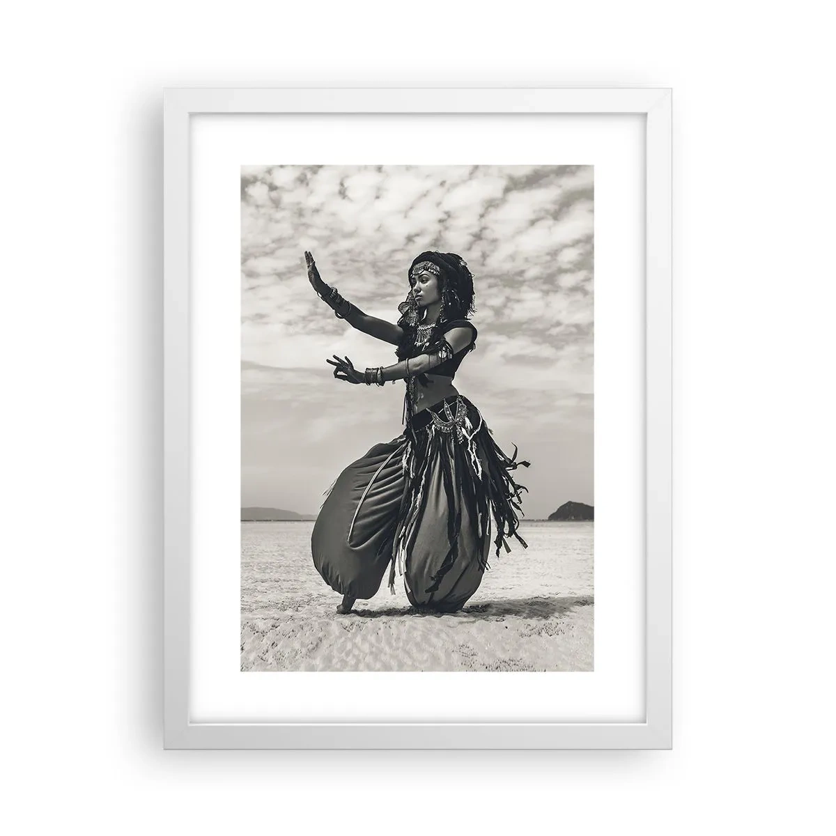 Poster in white frmae - Dance of Southern Islands - 30x40 cm