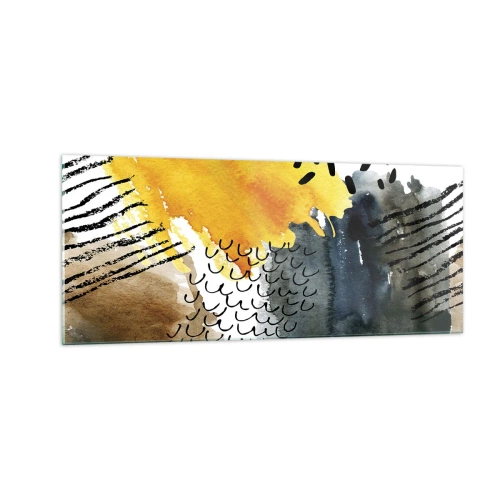 Glass picture - Meeting of Elements - 100x40 cm