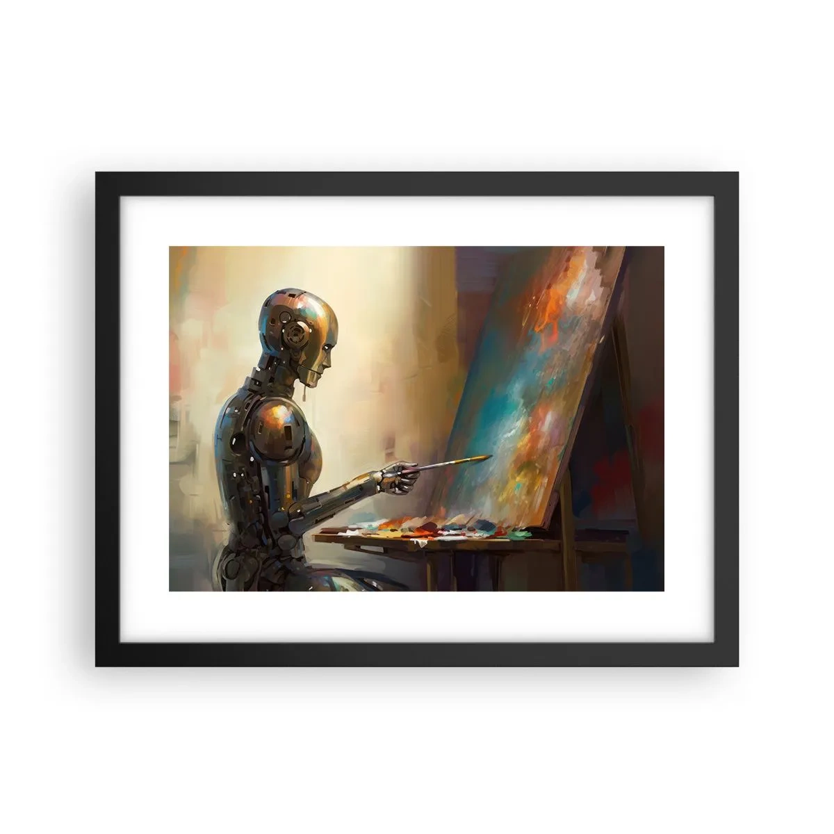Poster in black frame - Art of the Future - 40x30 cm