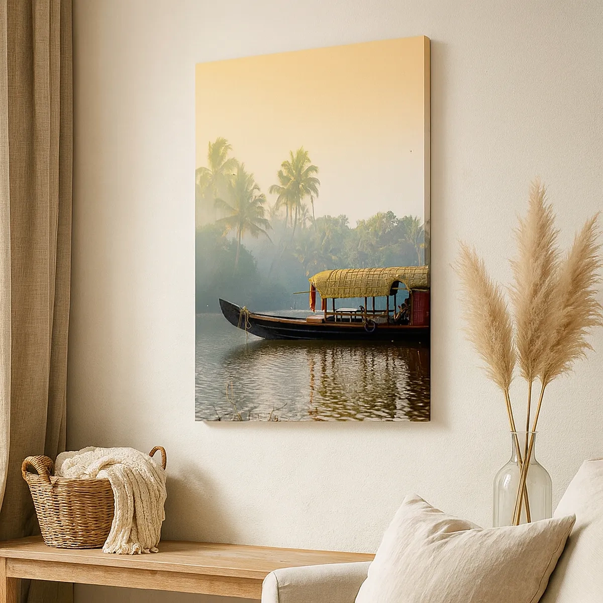 Canvas picture - House on the River - 50x70 cm