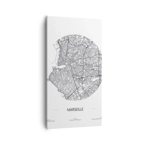 Canvas picture - Anatomy of Marseille - 55x100 cm