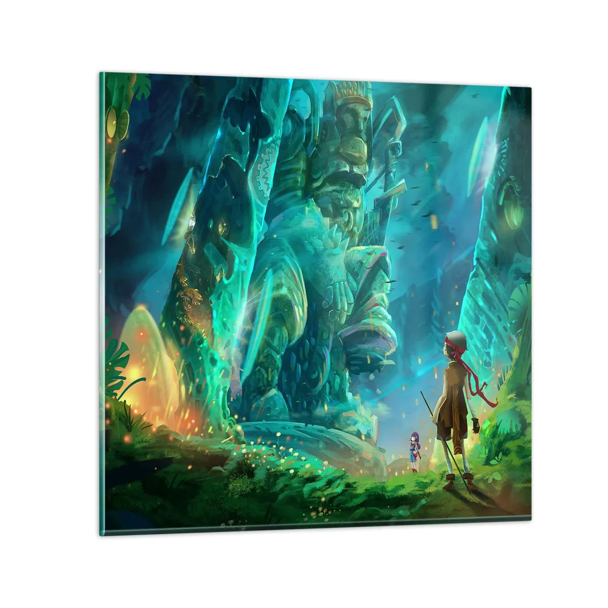 Glass picture - From a Book of Fairy Tales - 30x30 cm