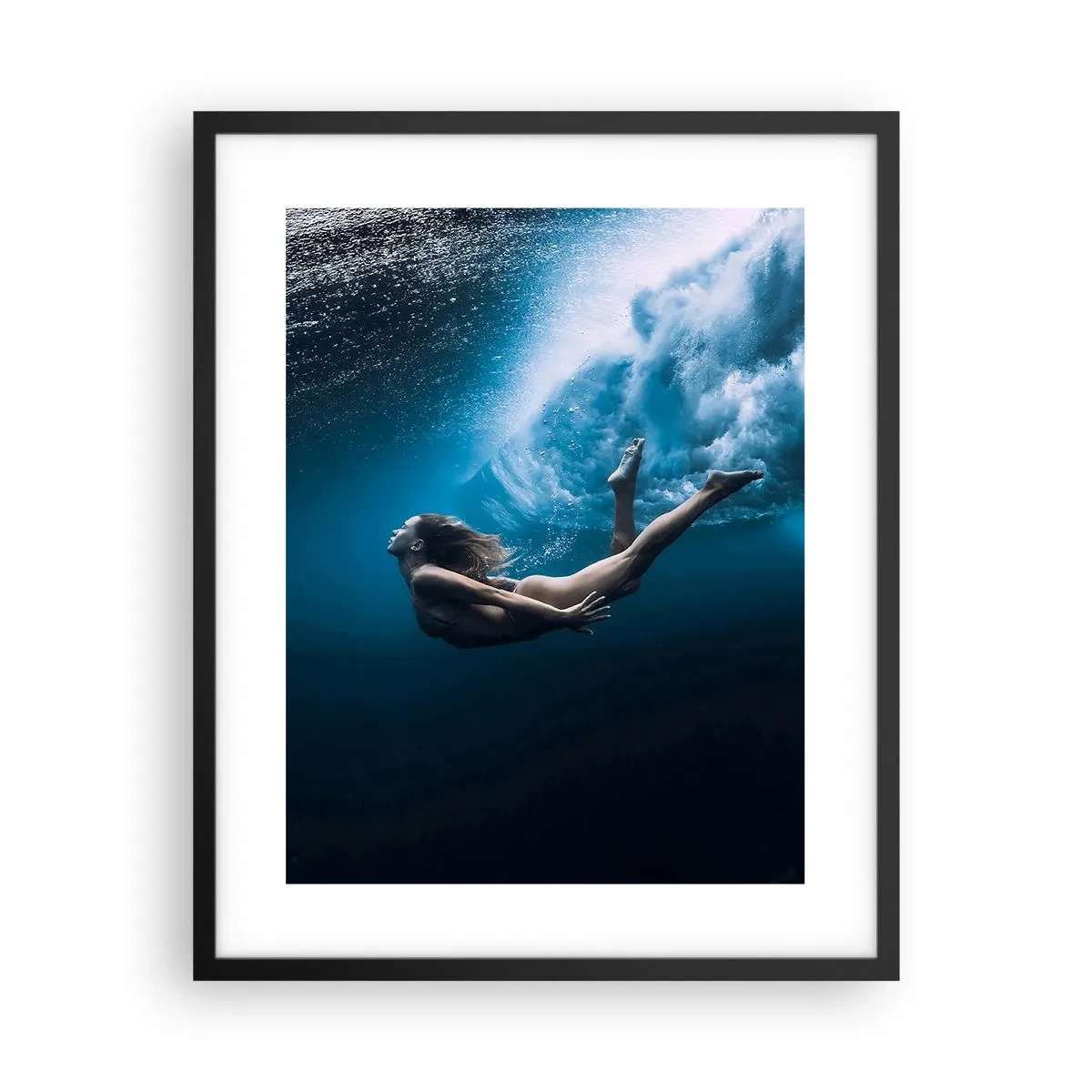 Poster in black frame - Contemporary Syren - 40x50 cm
