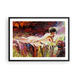 Poster in black frame - Thoughtful Venus - 70x50 cm