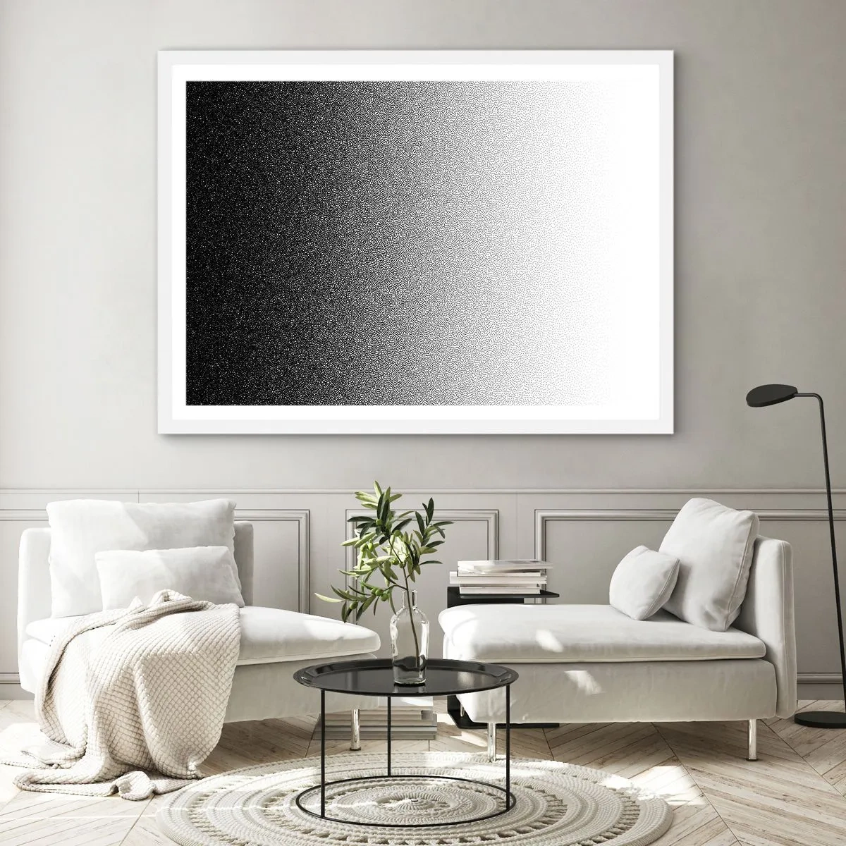 Poster in white frmae - Towards Light - 91x61 cm