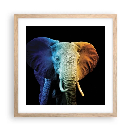 Poster in light oak frame - Eccentric, Not a Weirdo - 40x40 cm