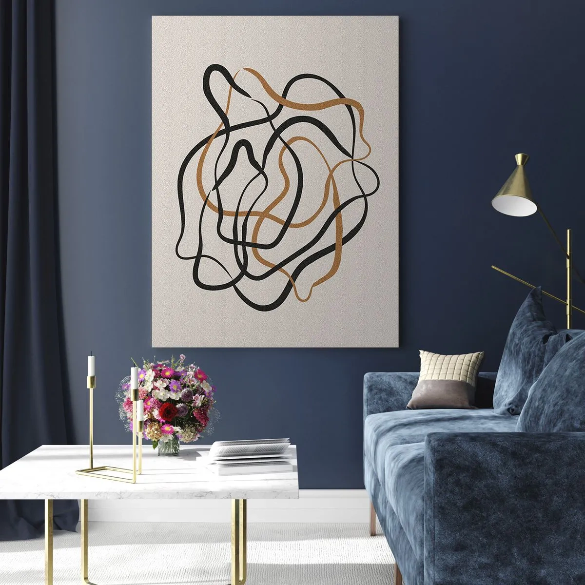 Glass picture - Everything Is Tangled UP - 50x70 cm