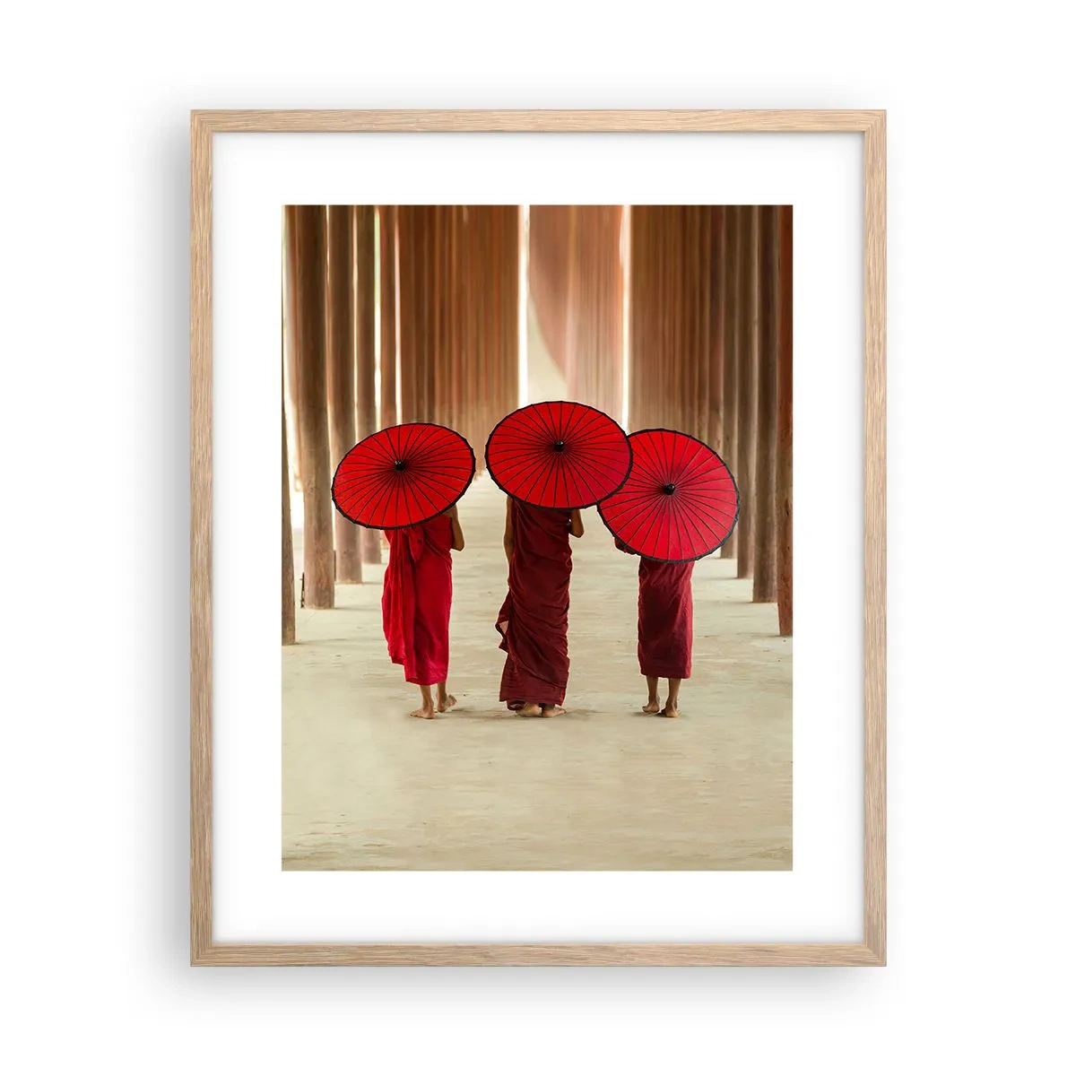 Poster in light oak frame - On the Way to Pure Country - 40x50 cm