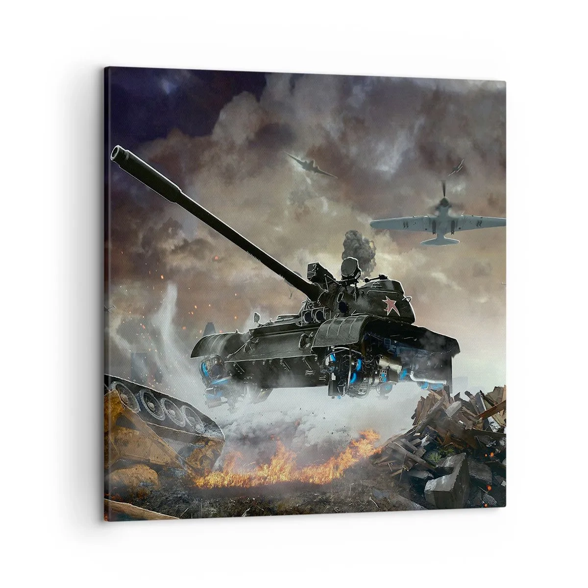 Canvas picture - Battle Is Scary and Beautiful - 50x50 cm