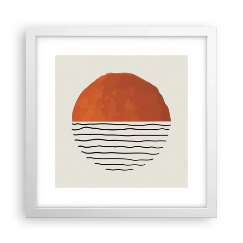 Poster in white frmae - In Japanese Style - 30x30 cm