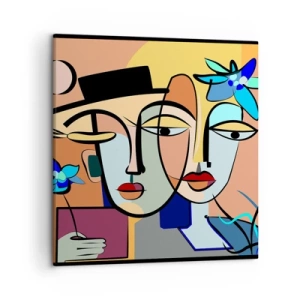 Canvas picture - Rendez-vous Picasso Style - 50x50 cm