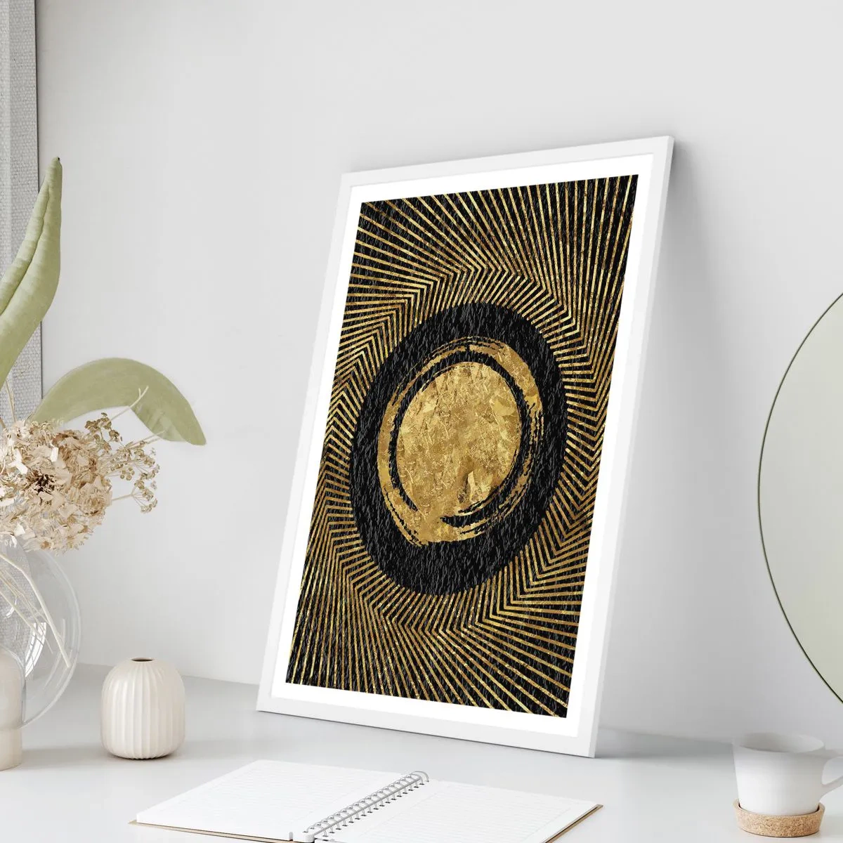 Poster in white frmae - Composition Glamour - 61x91 cm