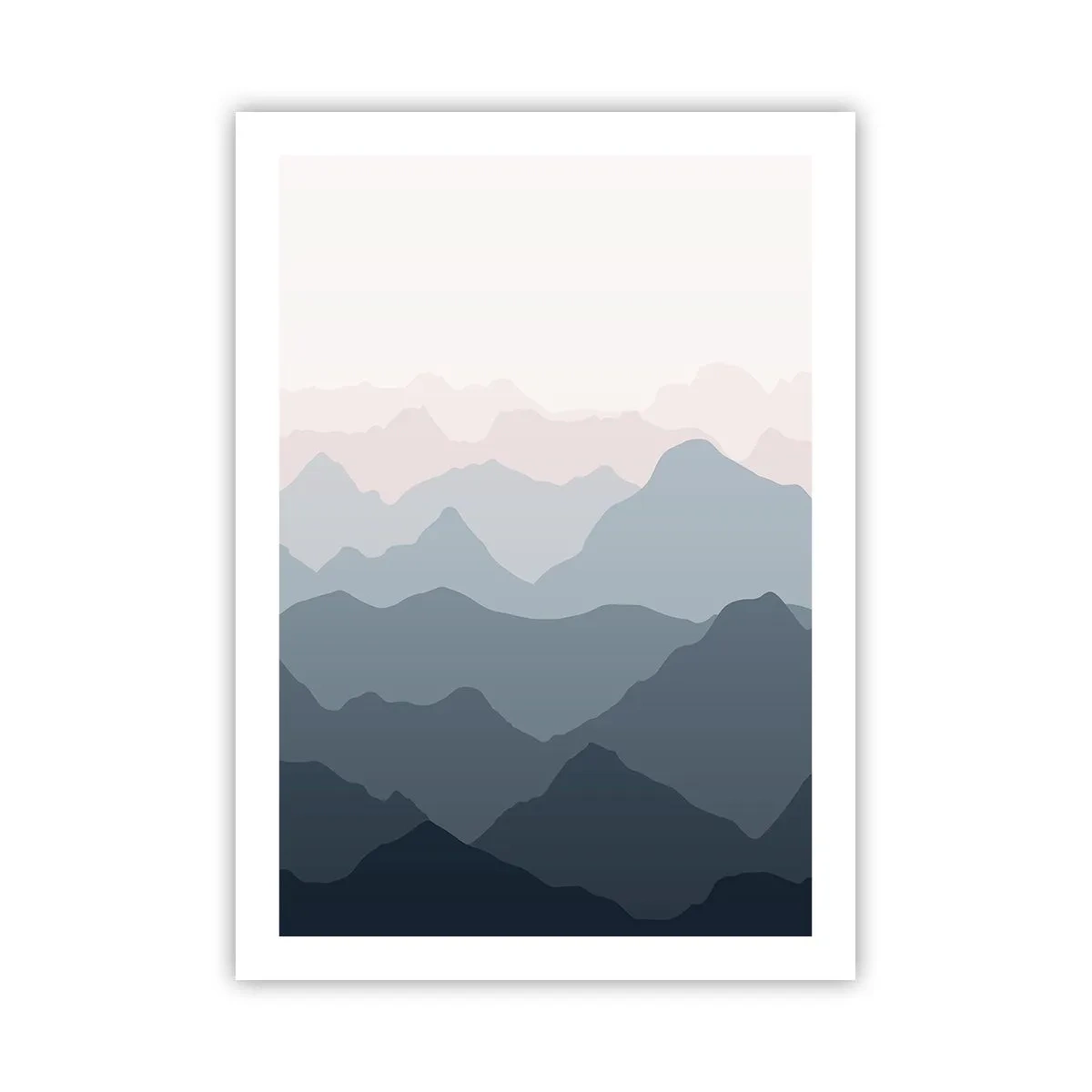 Poster - Mountain Waves - 50x70 cm