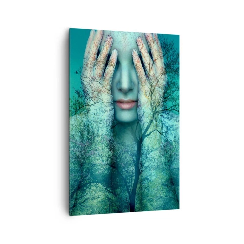 Canvas picture - Submerged in Blue - 80x120 cm