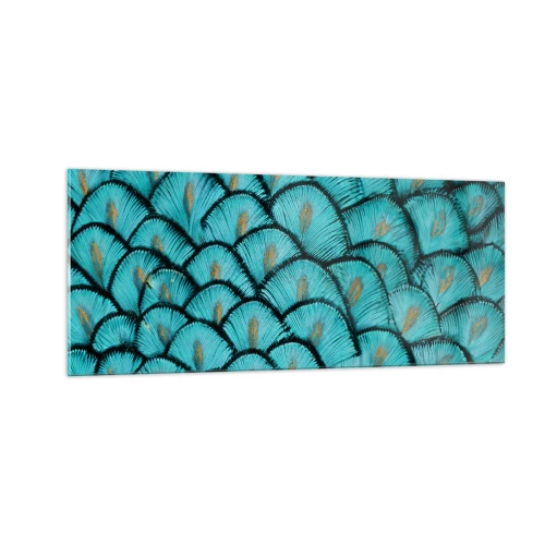 Glass picture - Great Feather Gala - 100x40 cm