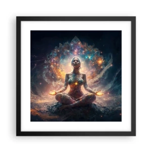 Poster in black frame - Good Energy Flow - 40x40 cm
