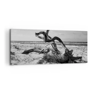Canvas picture - Seaside Sculpture - 120x50 cm