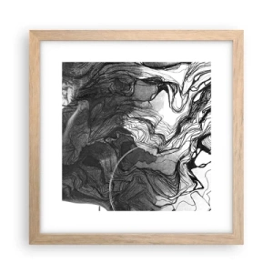 Poster in light oak frame - Wrapped up in Dreams - 30x30 cm