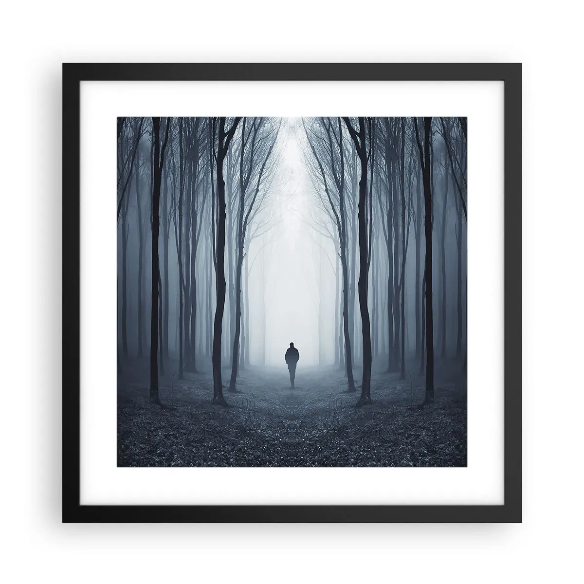 Poster in black frame - And Everything is Straight and Bright - 40x40 cm