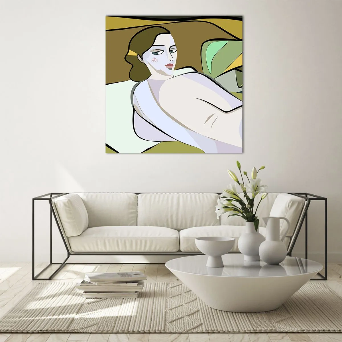 Glass picture - Intimate Portrait - 60x60 cm