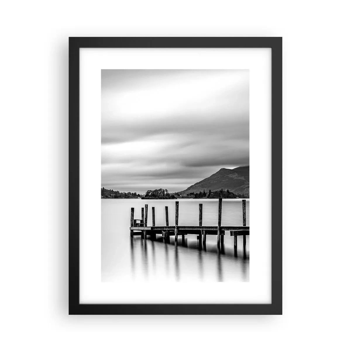 Poster in black frame - Tranquility and Power - 30x40 cm