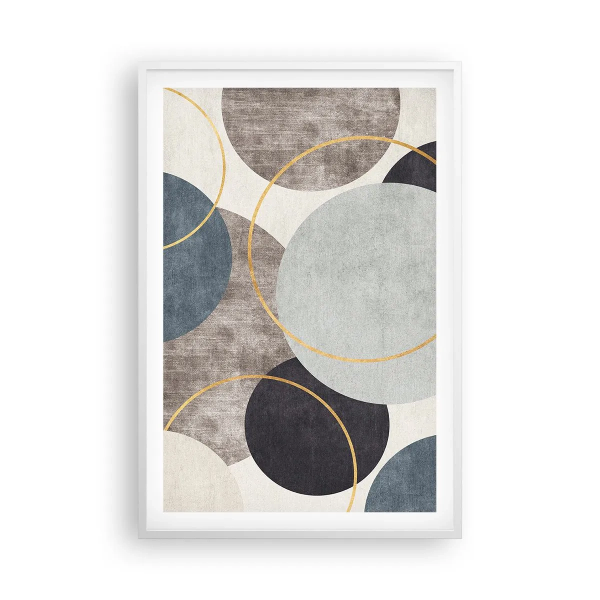 Poster in white frmae - Wheel after Wheel - 61x91 cm