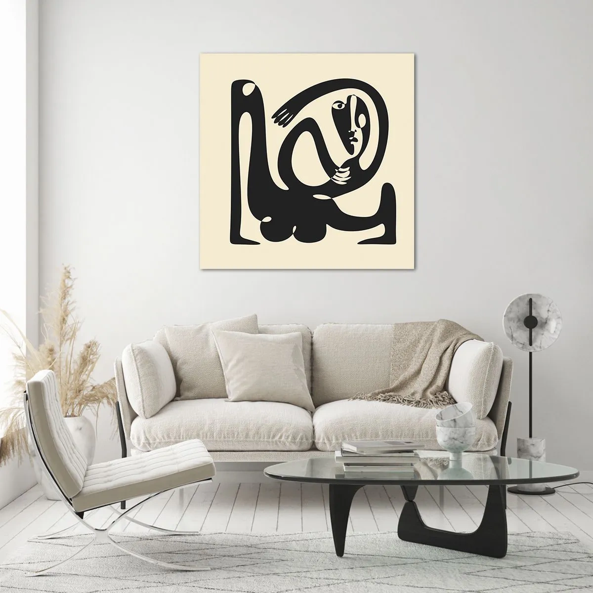 Glass picture - Almost Picasso - 40x40 cm