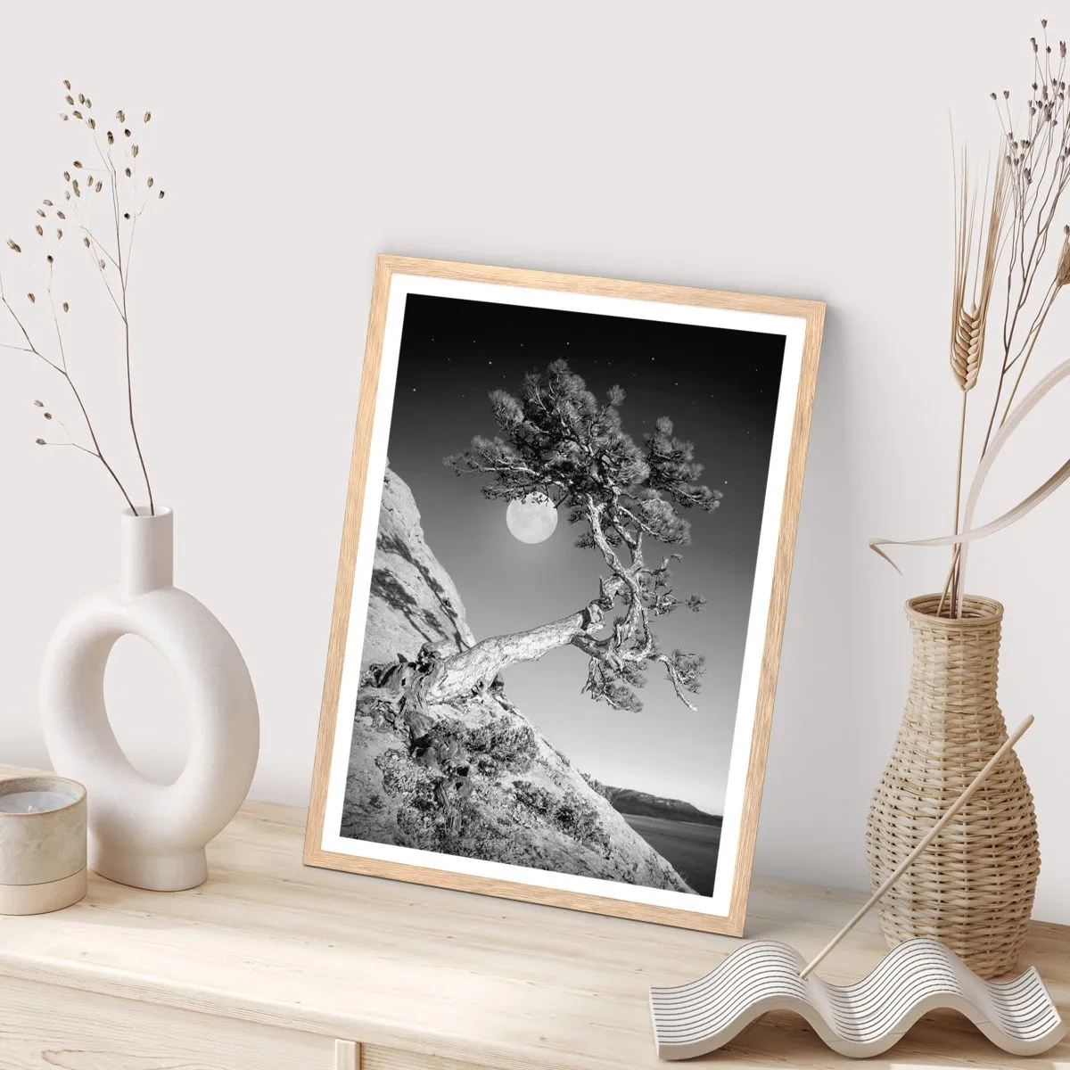 Poster in light oak frame - Winning Warrior - 70x100 cm