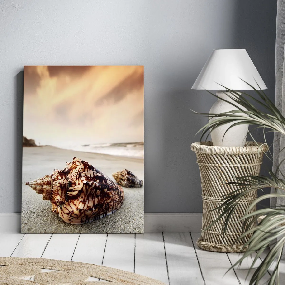 Canvas picture - Expelled by Waves - 45x80 cm