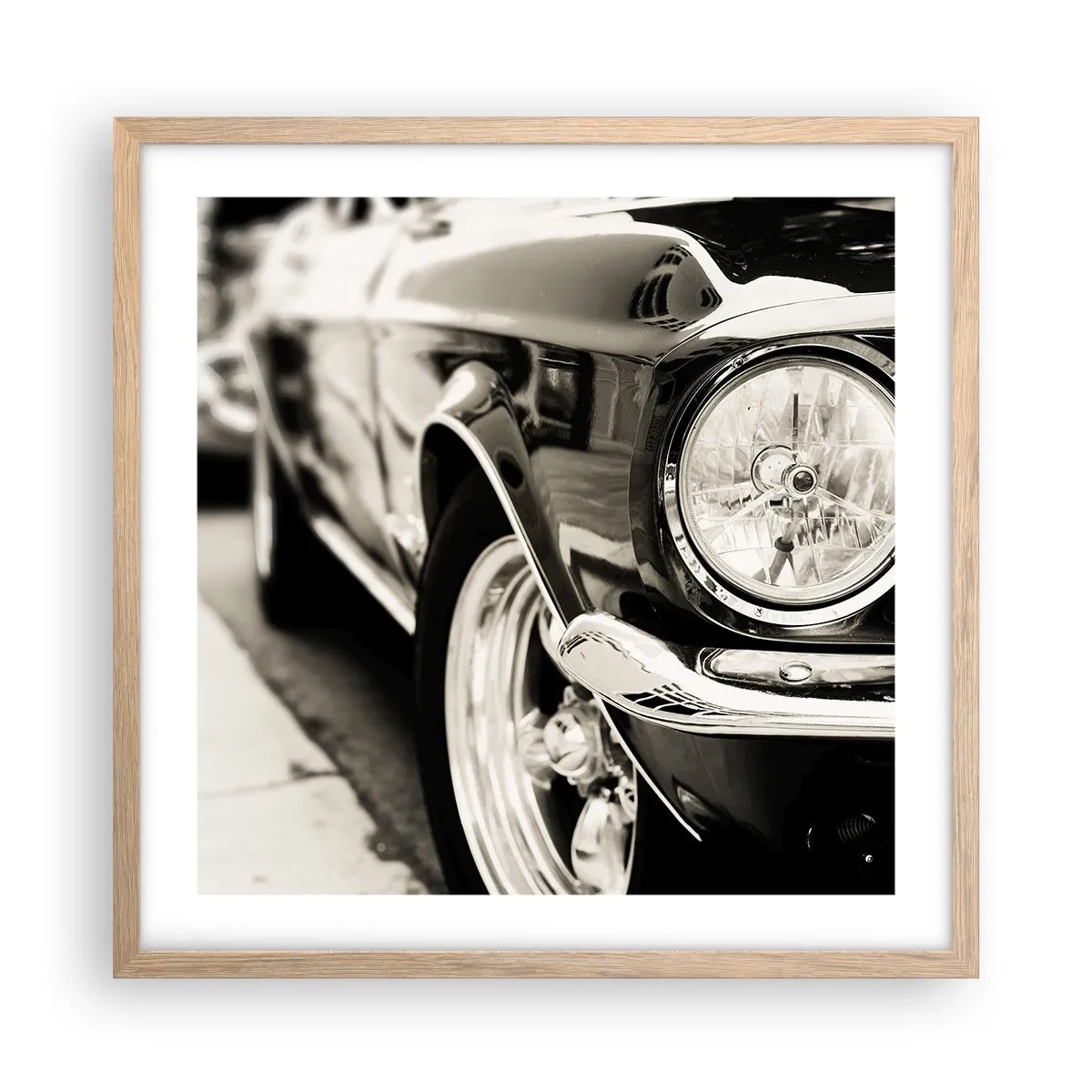 Poster in light oak frame - Lasting Shine - 50x50 cm