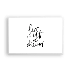 Poster in white frmae - Of Course - 91x61 cm