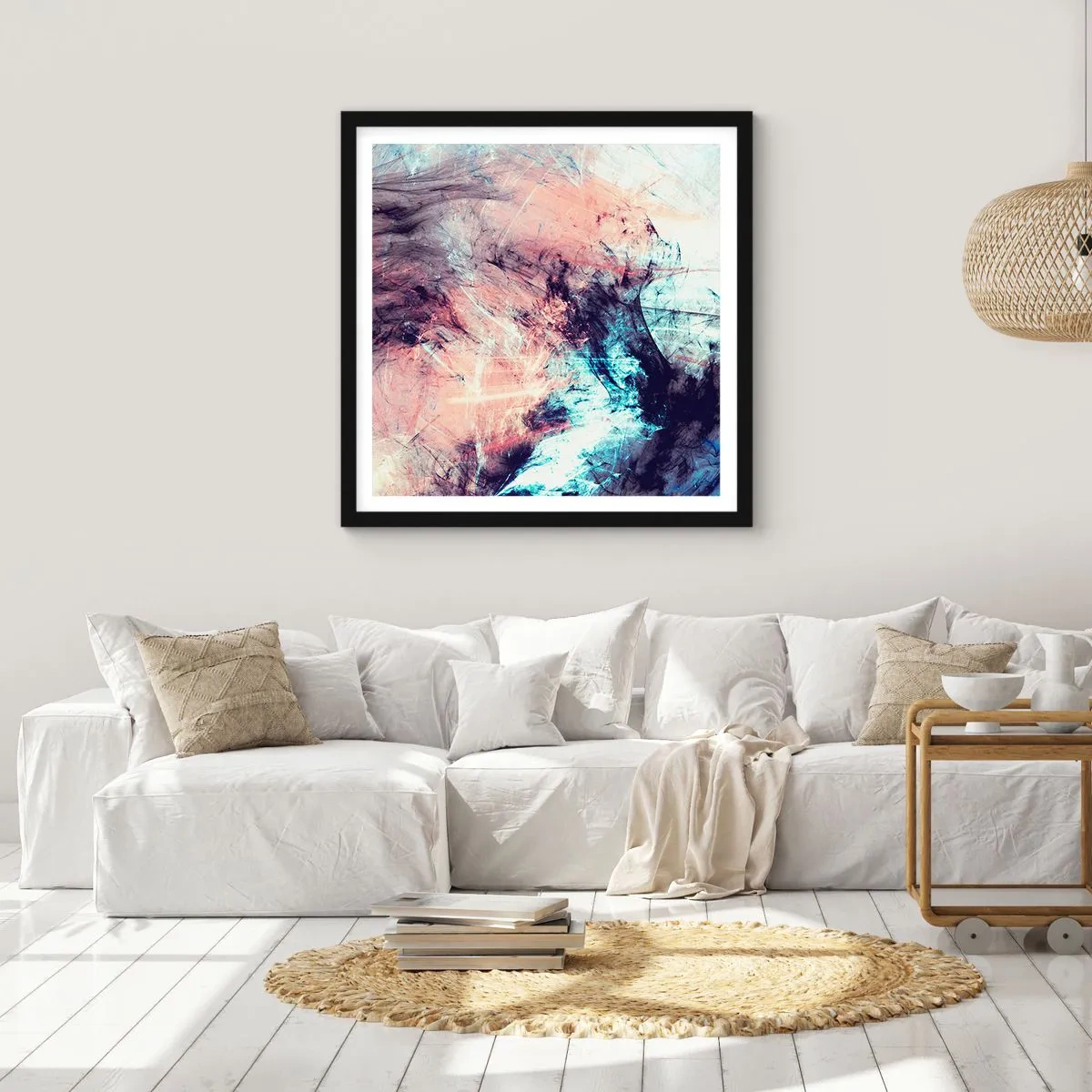 Poster in black frame - Feel the Wind - 60x60 cm