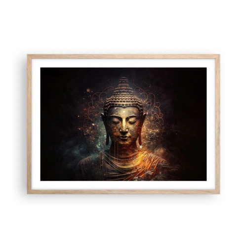 Poster in light oak frame - Spiritual Balance - 70x50 cm