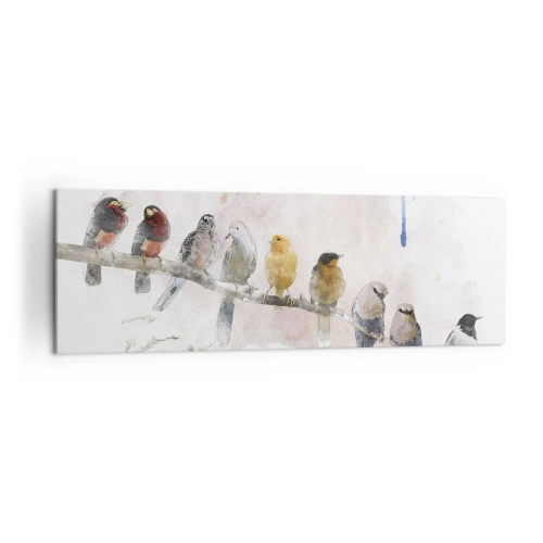 Canvas picture - Winged Encounter - 160x50 cm