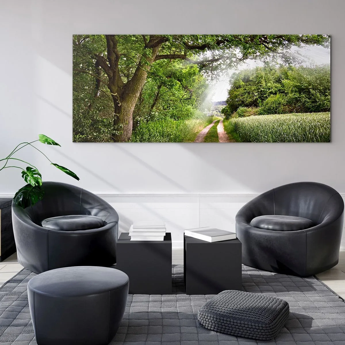 Glass picture - Et in Arcadia Ego - 100x40 cm