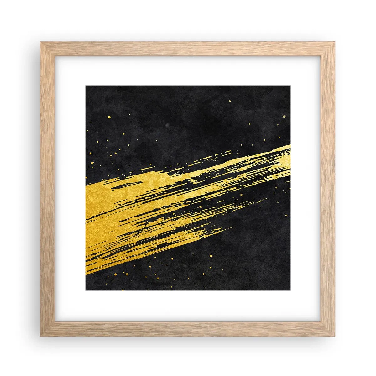 Poster in light oak frame - Jump to the Outer Space - 30x30 cm
