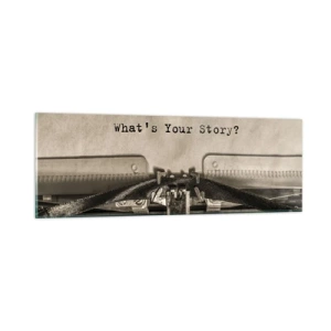 Glass picture - Tell Me  - 90x30 cm