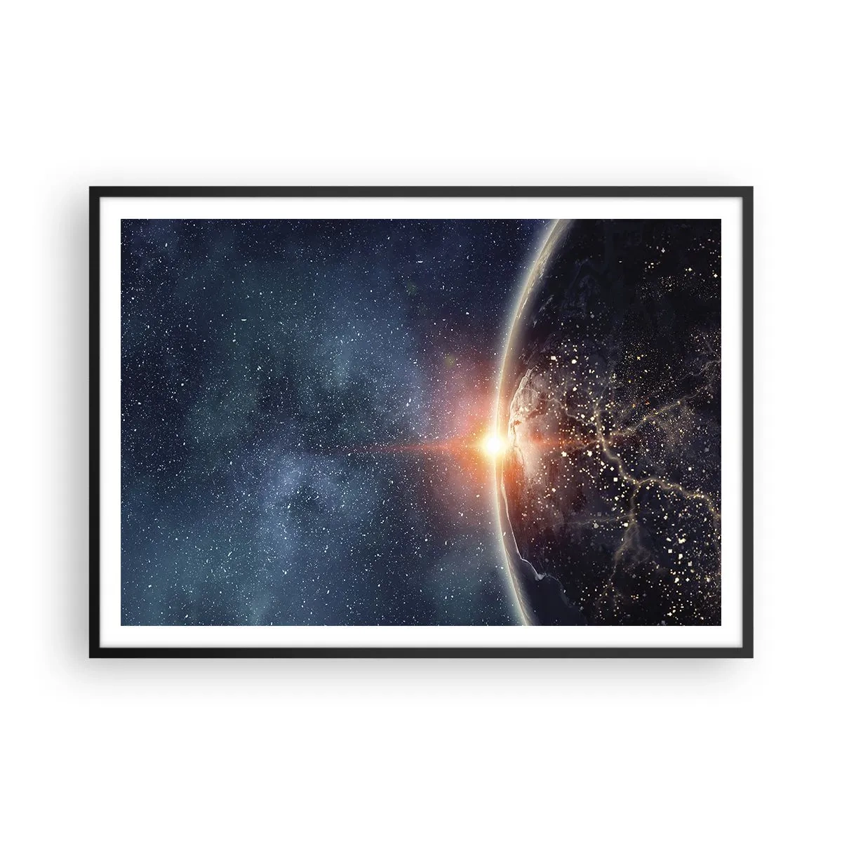 Poster in black frame - In a New Perspective - 100x70 cm
