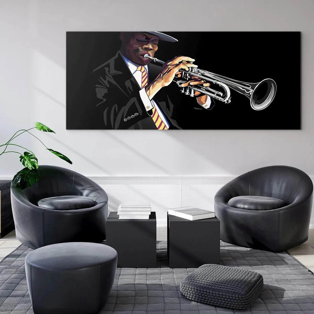 Glass picture - Charm of Old School - 100x40 cm