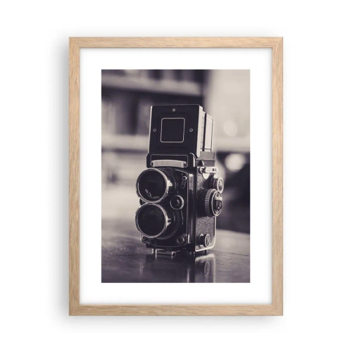 Poster in light oak frame - Magic of the Old Photograph - 30x40 cm
