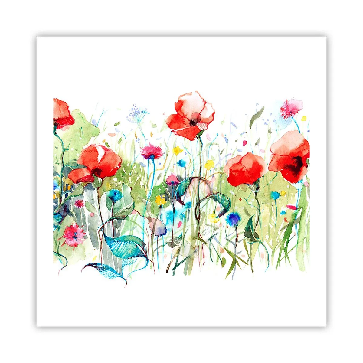 Poster - Meadow in May - 60x60 cm