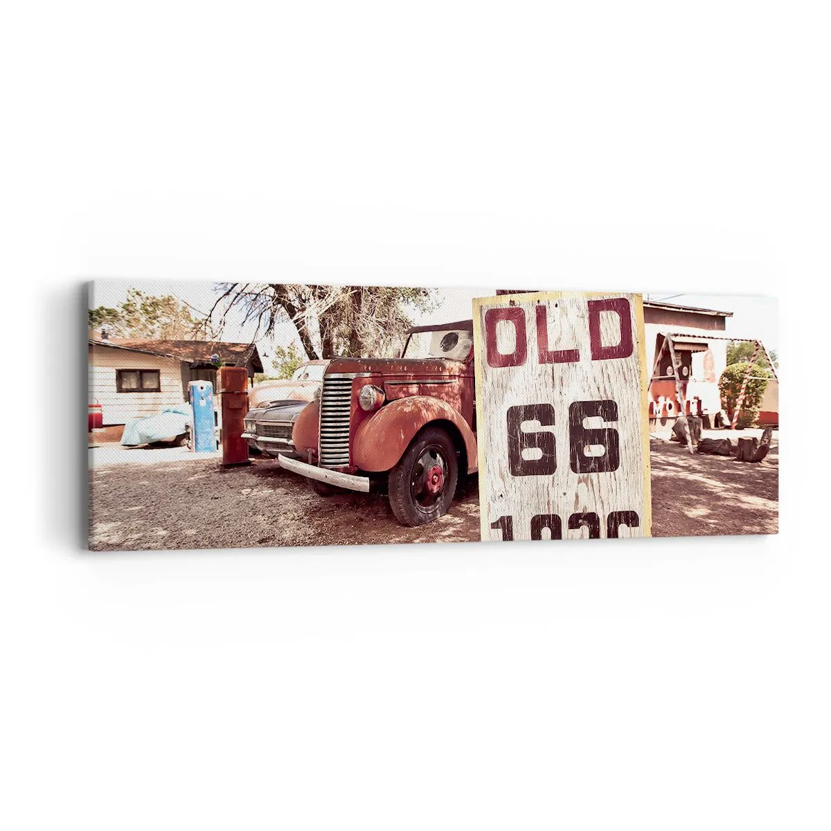 Canvas picture - Legend of an American Province - 90x30 cm