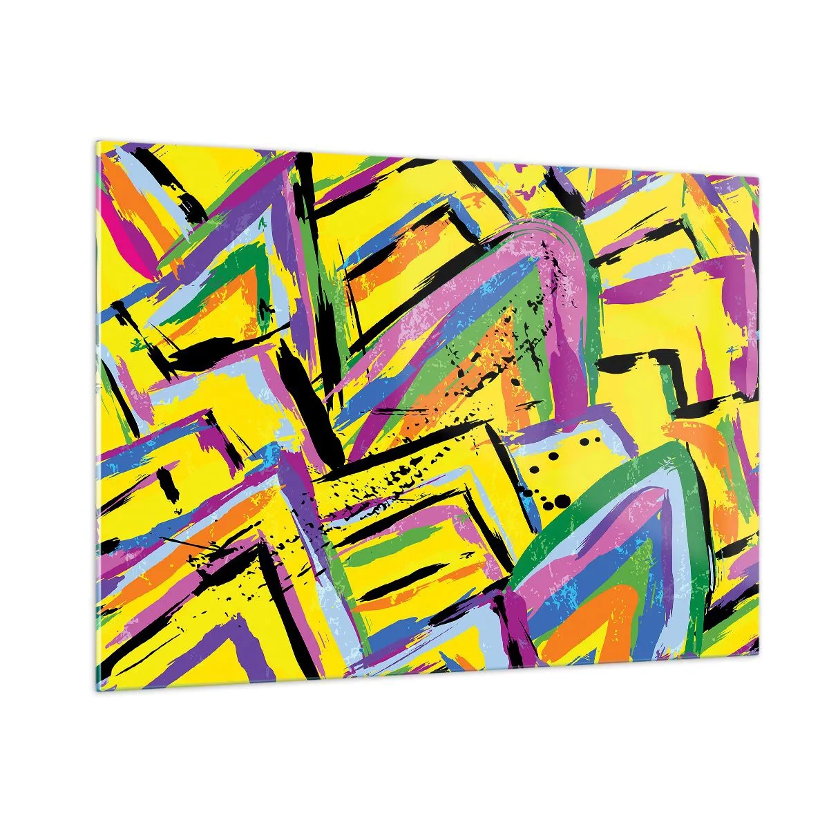 Glass picture - Screaming from Joy - 100x70 cm