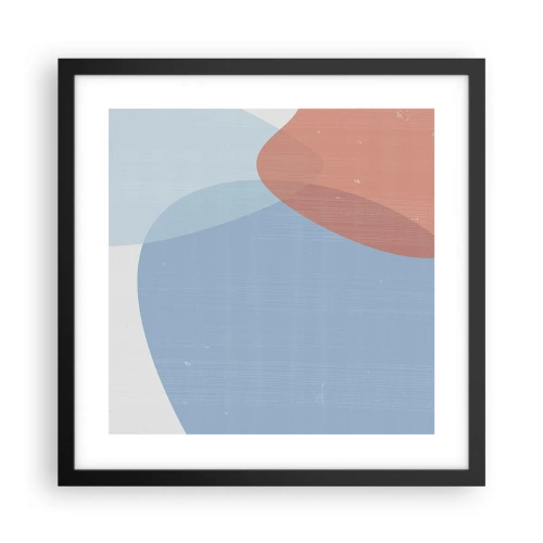 Poster in black frame - Pastel Relations - 40x40 cm