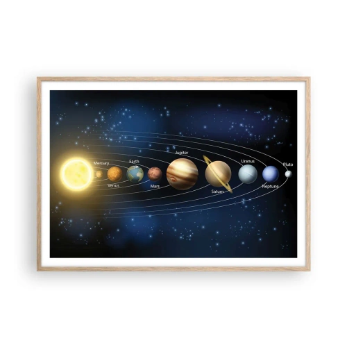 Poster in light oak frame - One in Ten - 100x70 cm