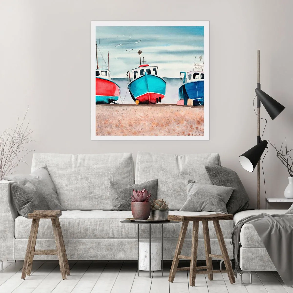 Poster - Ready for Fishing - 60x60 cm