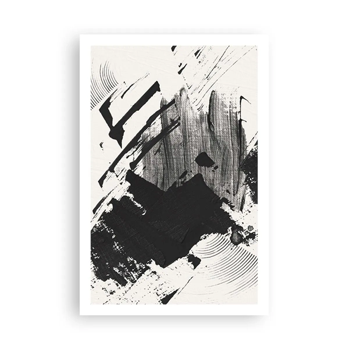 Poster - Abstract - Expression of Black - 61x91 cm