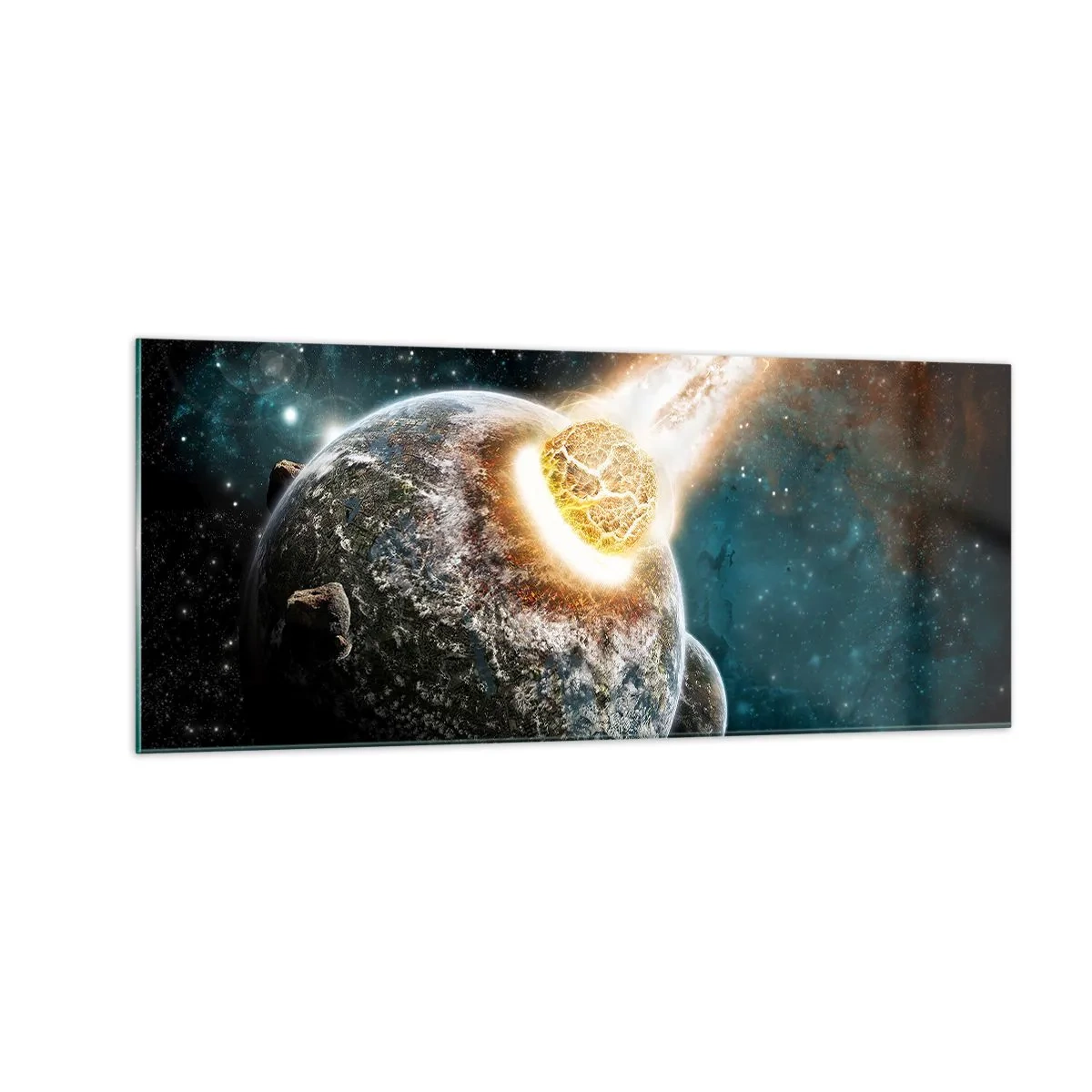 Glass picture - Demise or Birth? - 100x40 cm