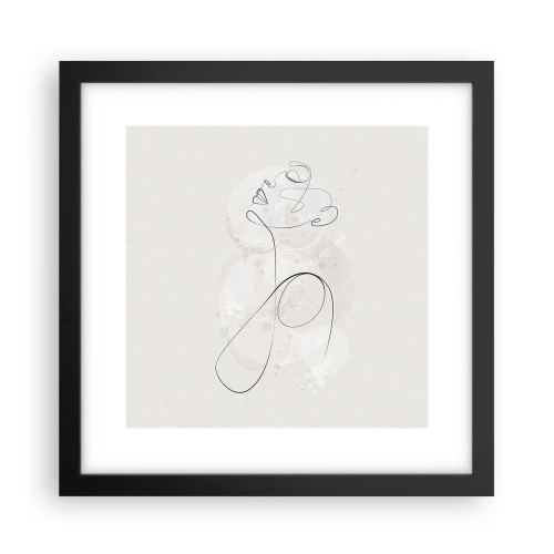 Poster in black frame - Spiral of Beauty - 30x30 cm