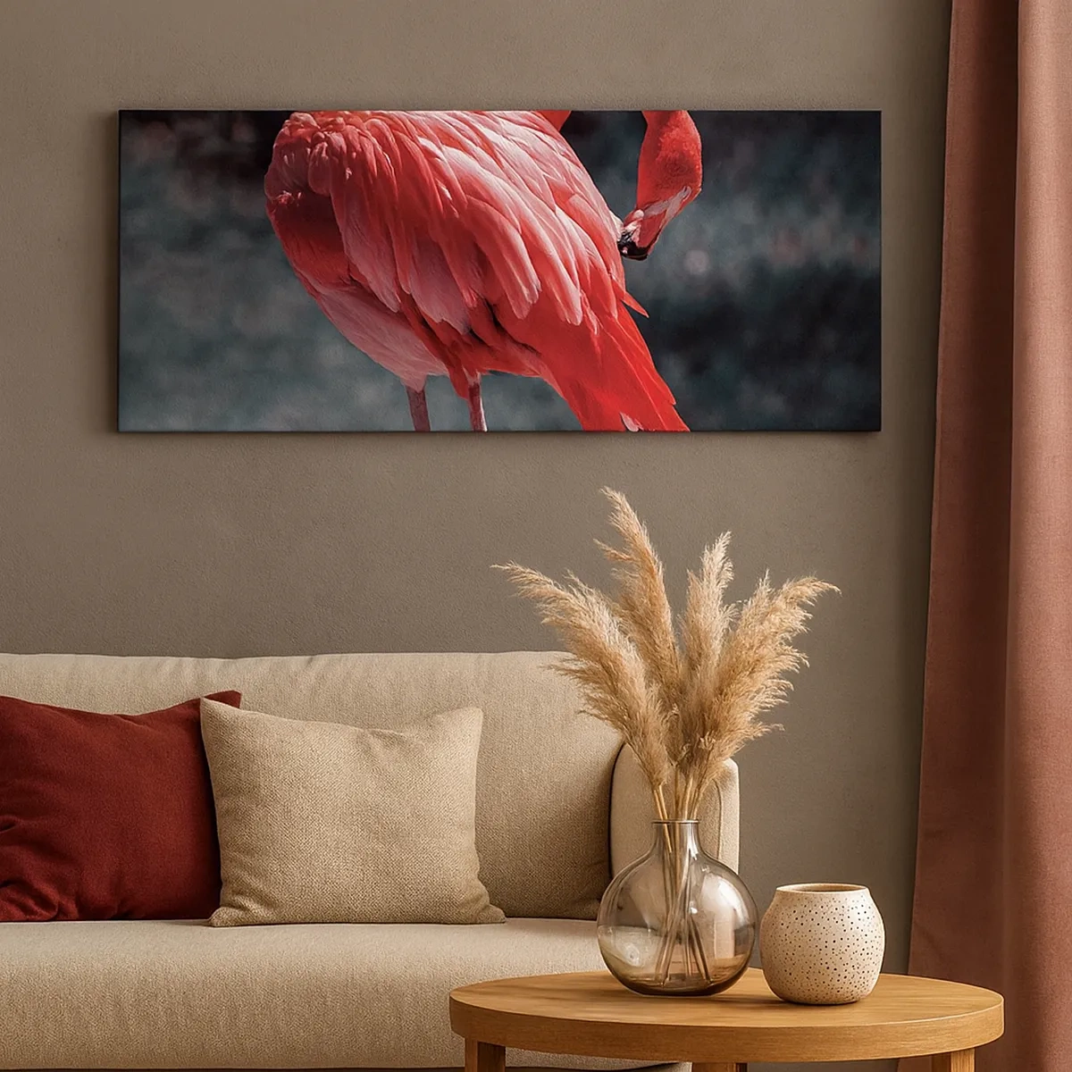 Canvas picture - Crimson Poem of Nature - 30x30 cm